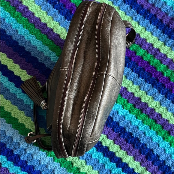 Gun metal metallic Brighton bag - Picture 9 of 11